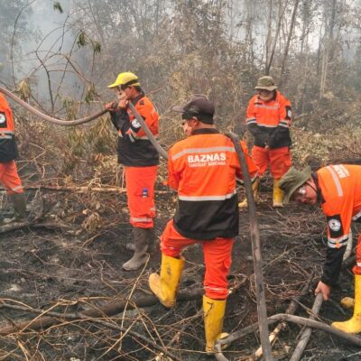 Tim Baznas Tanggap Bencana mengerahkan personel untuk menangani karhutla/Baznas