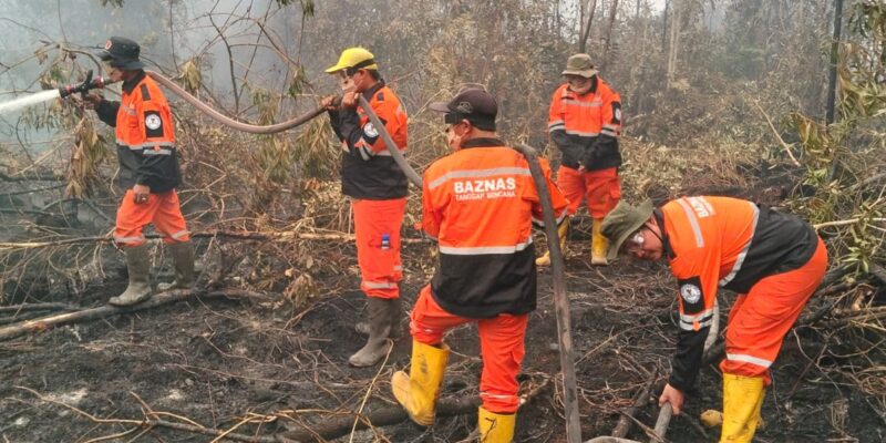 Tim Baznas Tanggap Bencana mengerahkan personel untuk menangani karhutla/Baznas